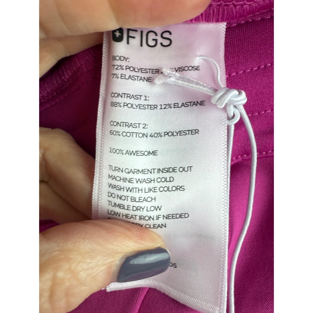 FIGS Technical Collection Zamora XXS Magenta Pink Jogger Scrub Pants New - Picture 3 of 6